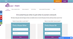 Desktop Screenshot of housesitmatch.com